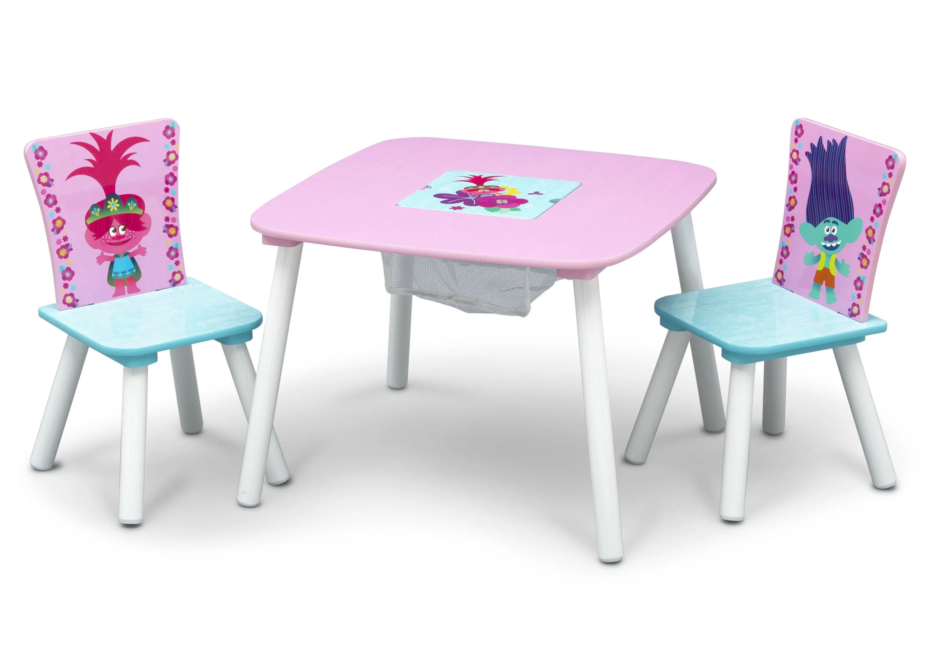 Trolls World Tour Table and Chair Set with Storage