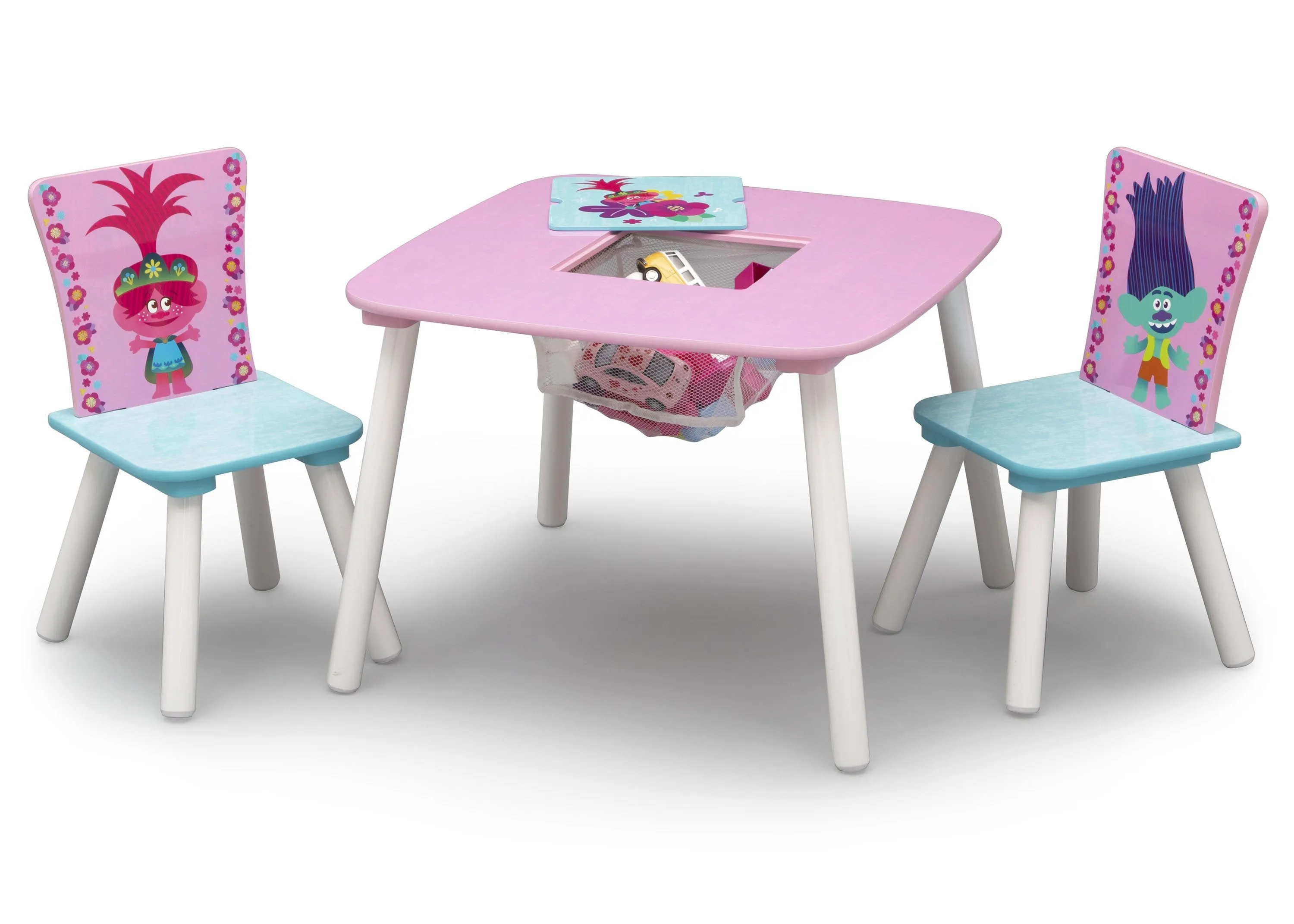 Trolls World Tour Table and Chair Set with Storage