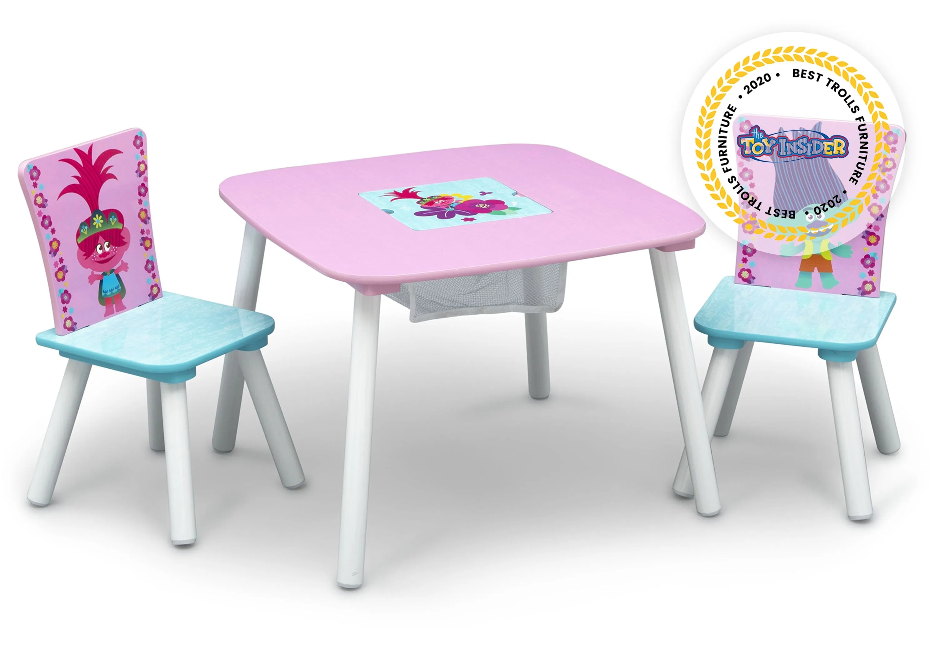 Trolls World Tour Table and Chair Set with Storage
