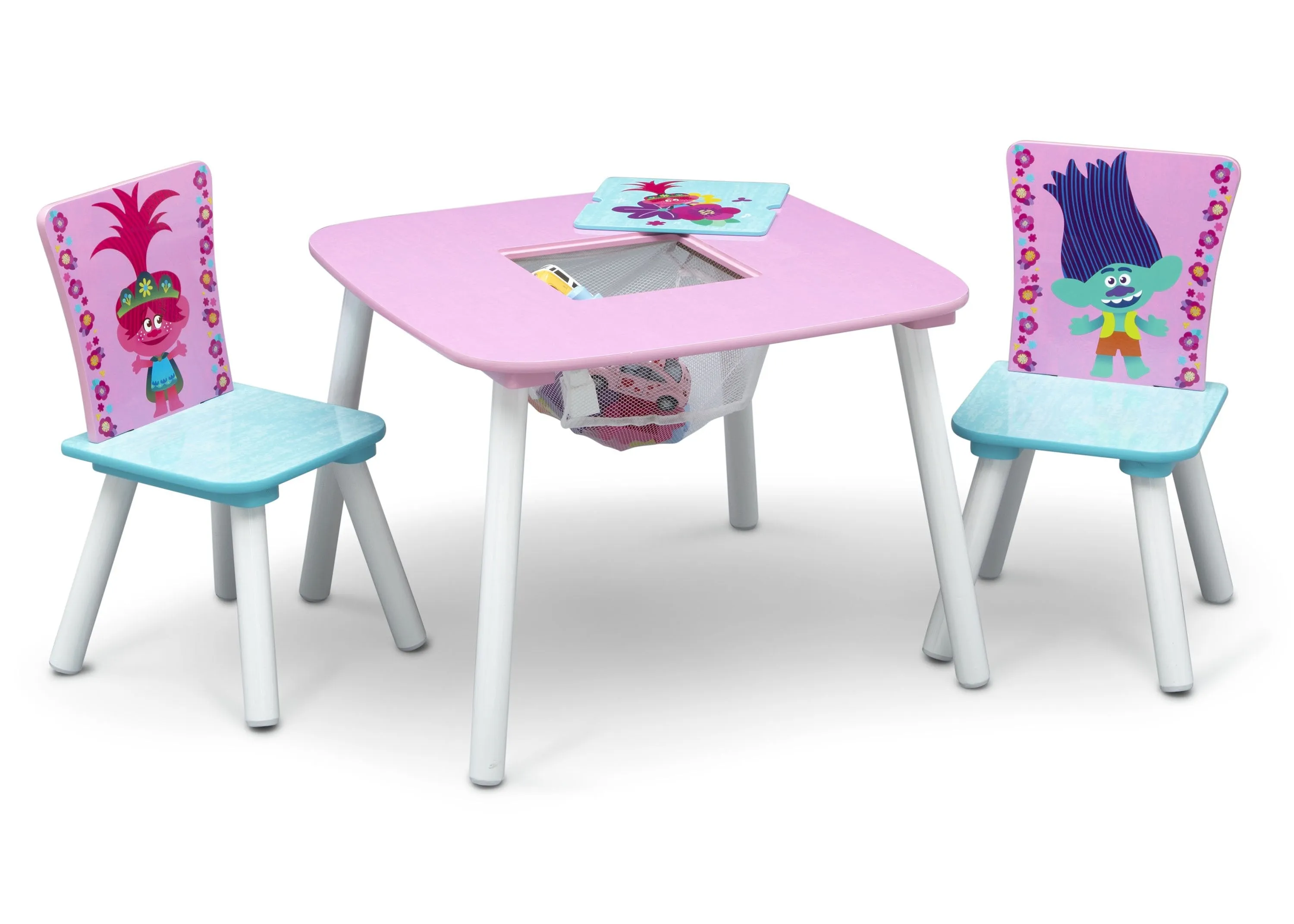 Trolls World Tour Table and Chair Set with Storage