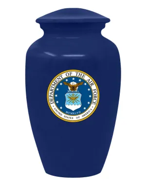 United States Air Force Blue Cremation Urn
