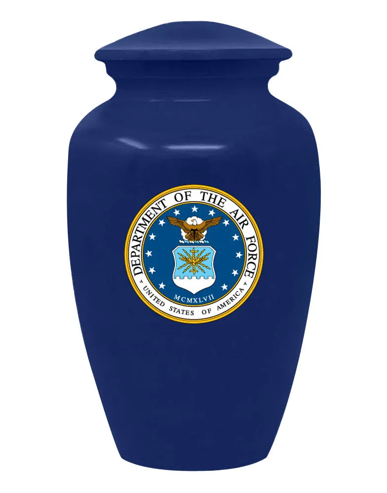 United States Air Force Blue Cremation Urn