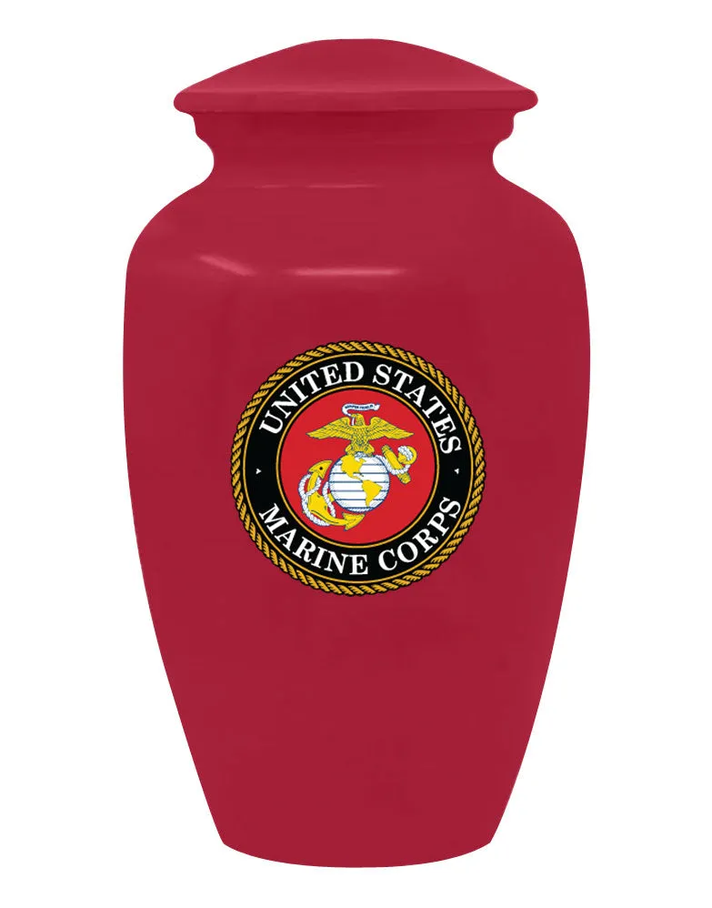 United States Marine Corps Red Cremation Urn