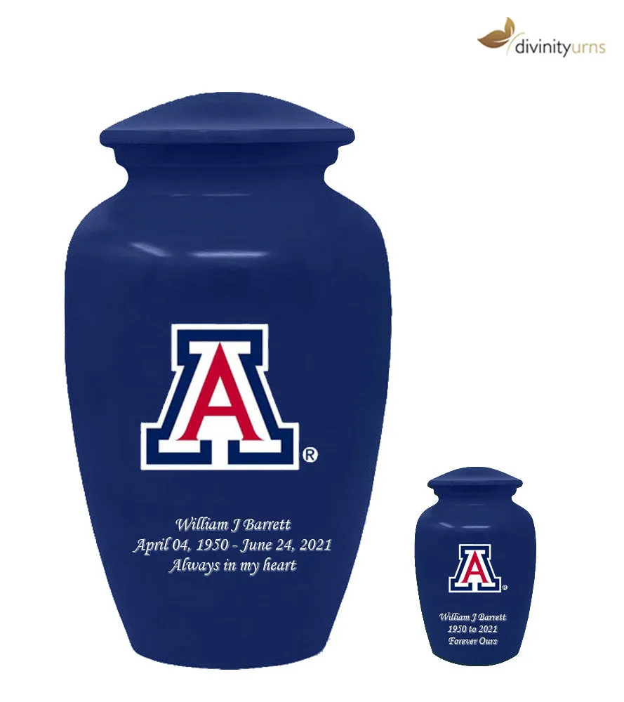 University of Arizona Wildcats Memorial Cremation Urn