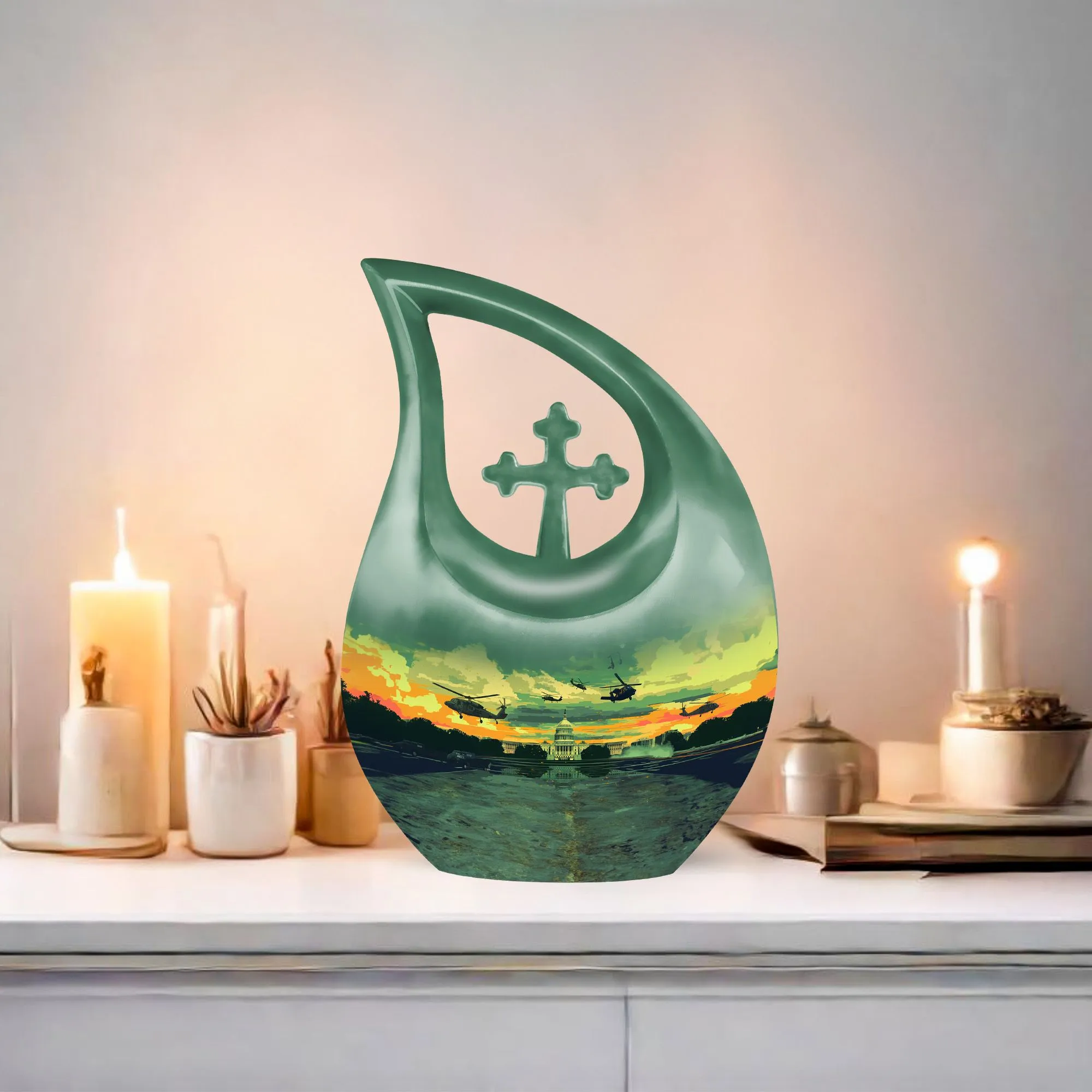 Valiant Tribute Military Urn - Keepsake for Loved Ones Passed