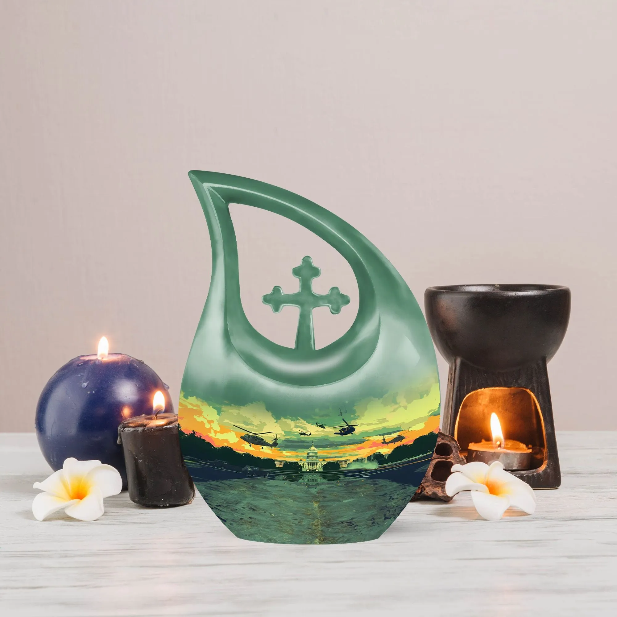 Valiant Tribute Military Urn - Keepsake for Loved Ones Passed