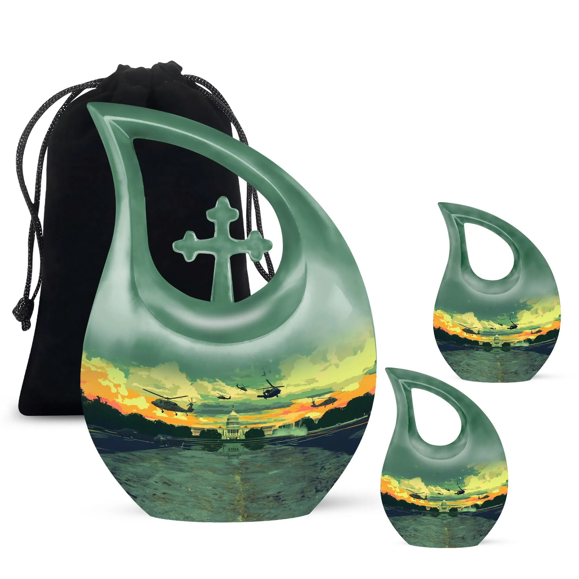 Valiant Tribute Military Urn - Keepsake for Loved Ones Passed