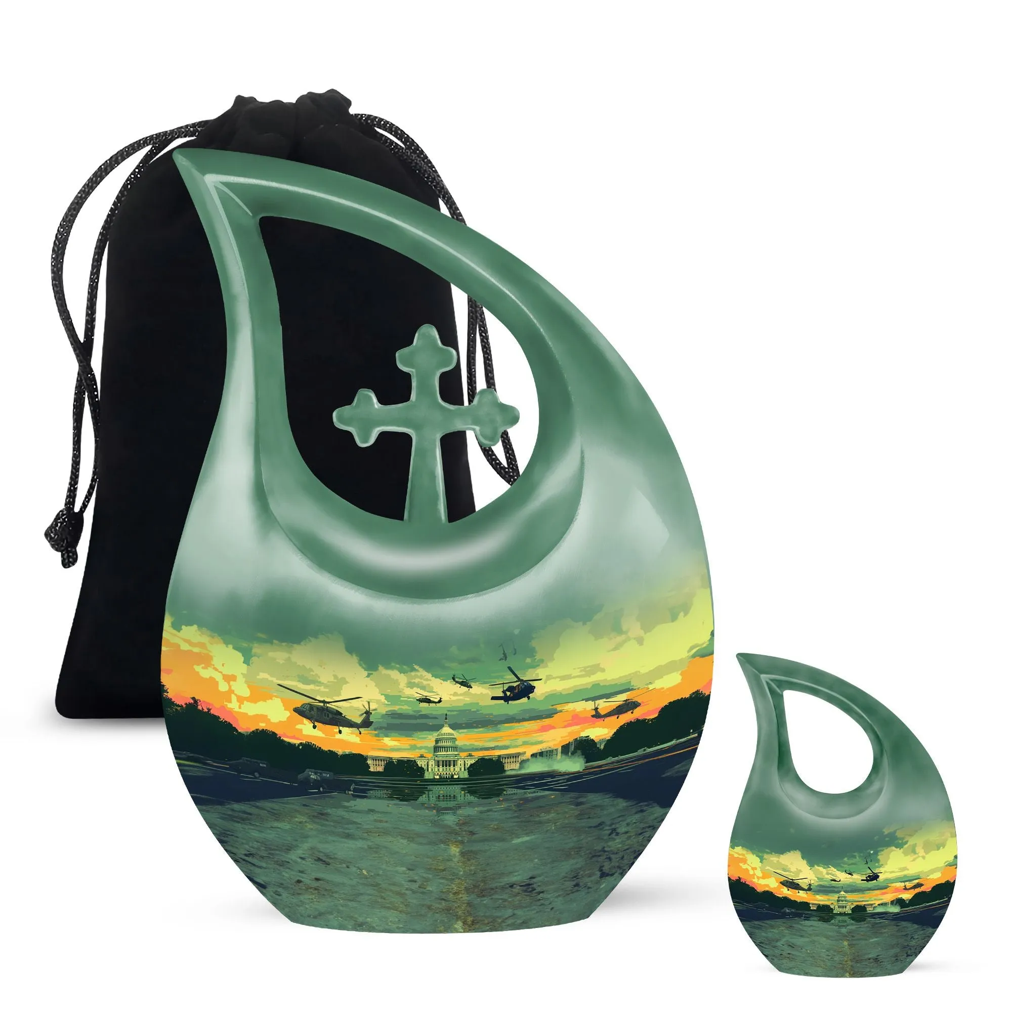 Valiant Tribute Military Urn - Keepsake for Loved Ones Passed