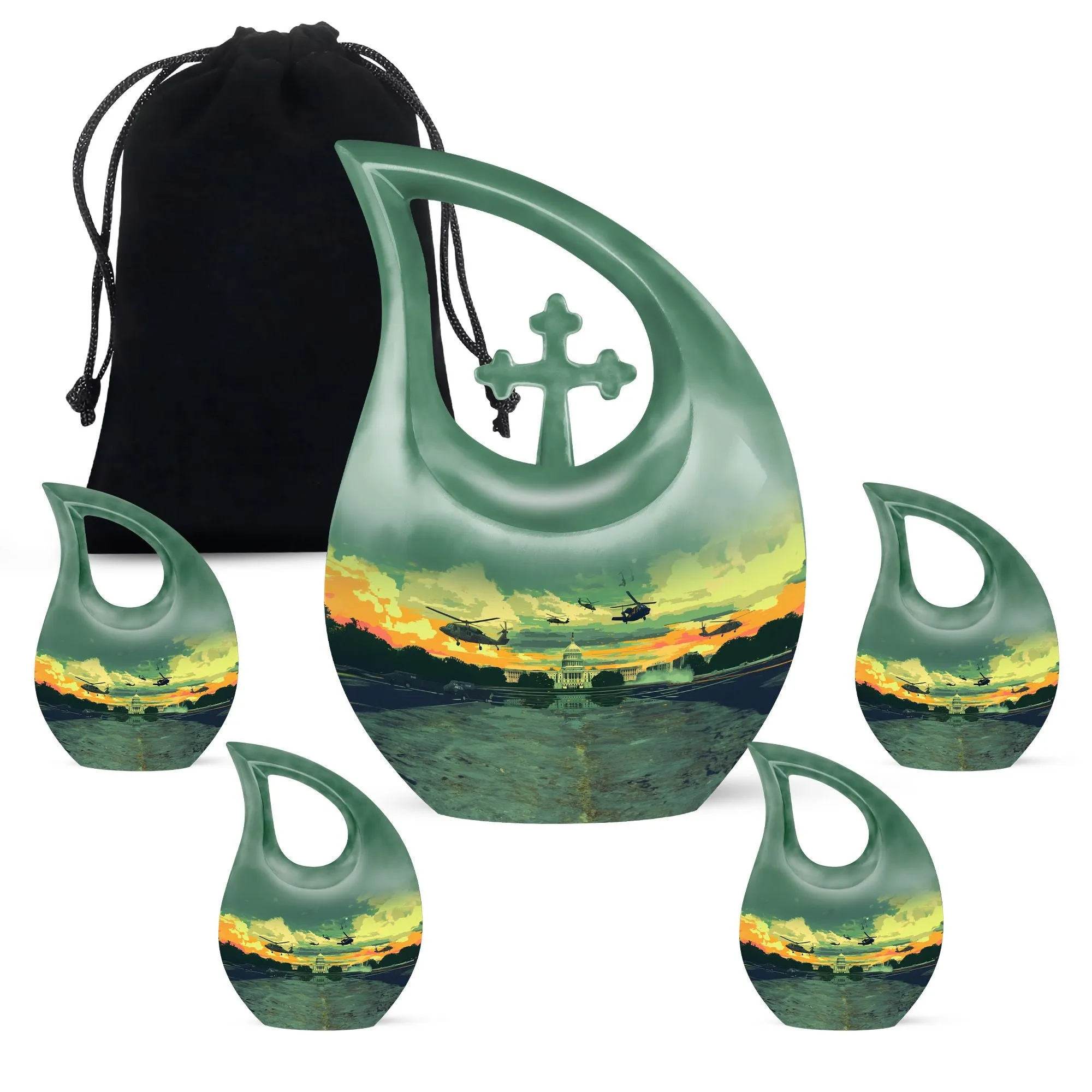 Valiant Tribute Military Urn - Keepsake for Loved Ones Passed