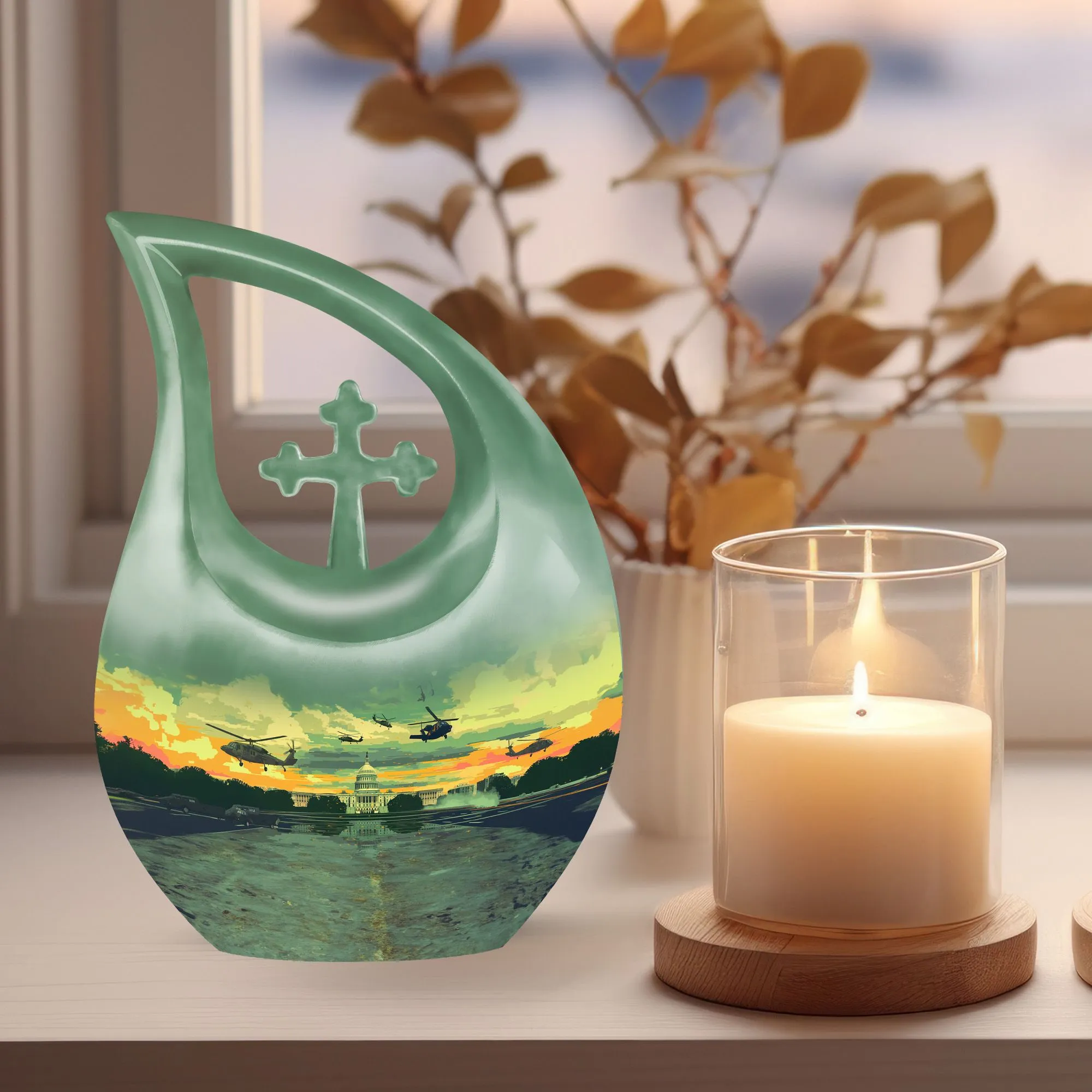 Valiant Tribute Military Urn - Keepsake for Loved Ones Passed