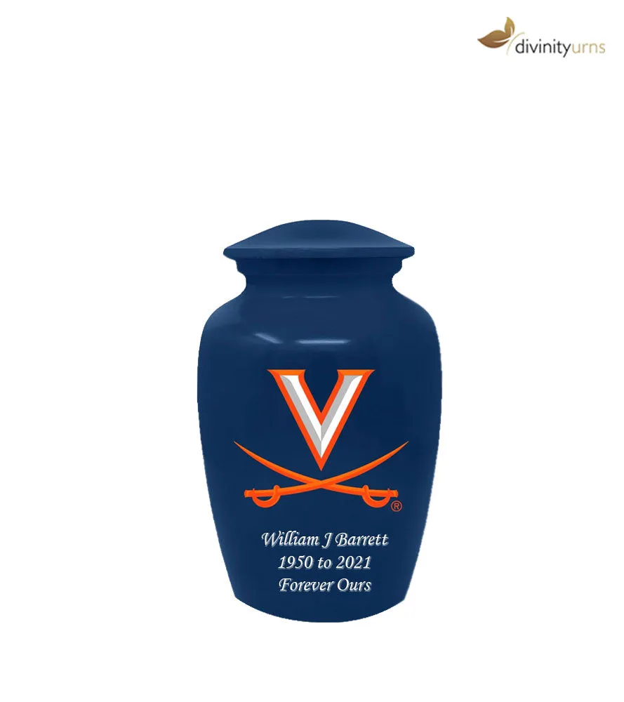Virginia University Cavaliers Memorial Cremation Urn