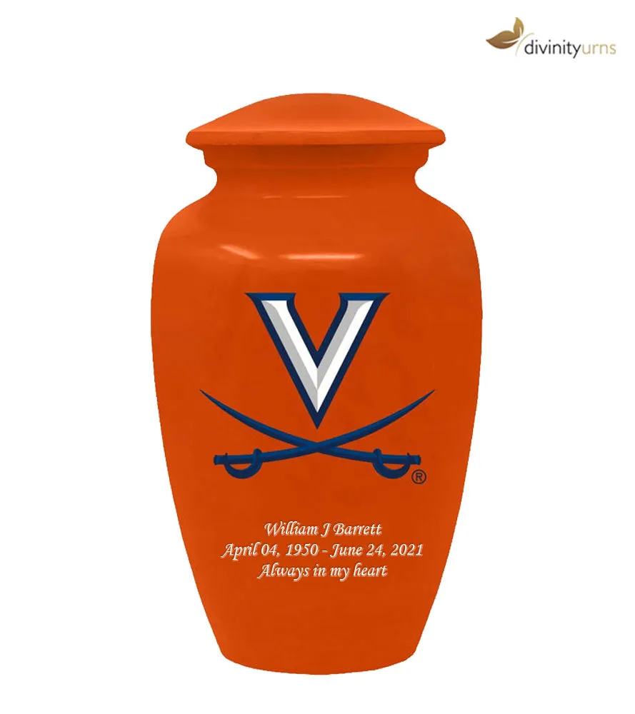 Virginia University Cavaliers Memorial Cremation Urn