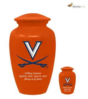 Virginia University Cavaliers Memorial Cremation Urn