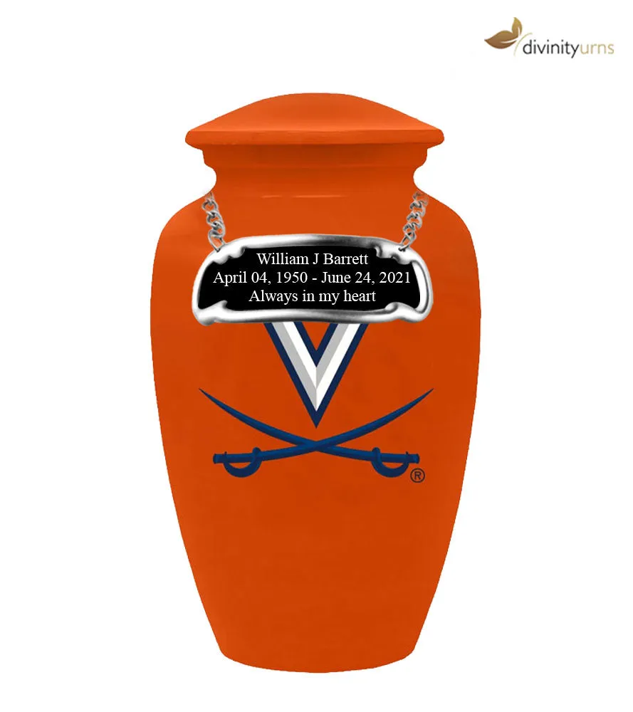 Virginia University Cavaliers Memorial Cremation Urn