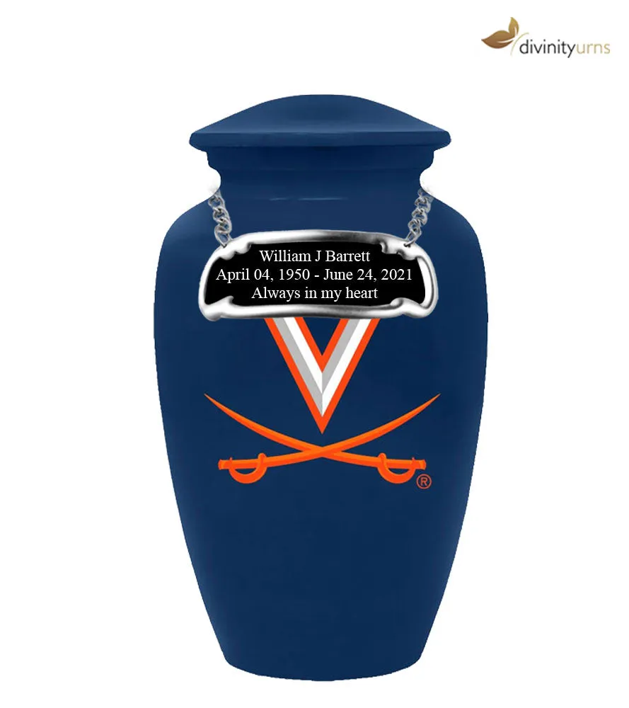 Virginia University Cavaliers Memorial Cremation Urn