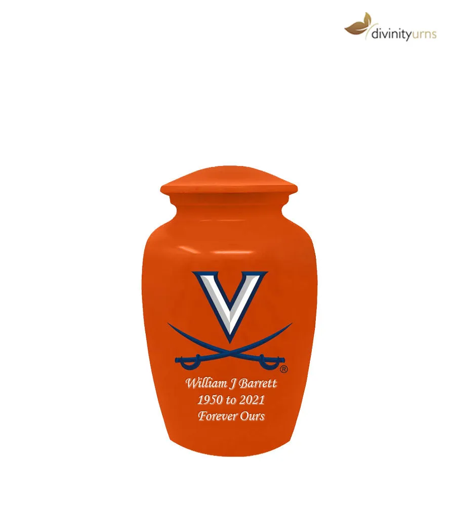 Virginia University Cavaliers Memorial Cremation Urn