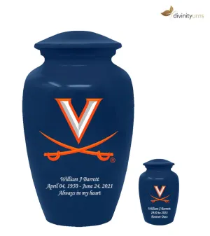 Virginia University Cavaliers Memorial Cremation Urn