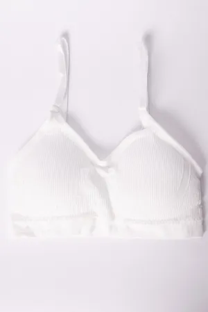 White Seamless Lingerie Set