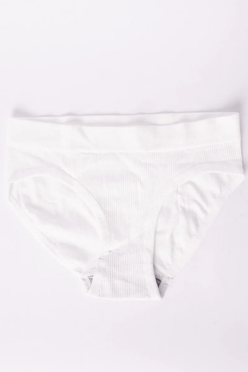 White Seamless Lingerie Set